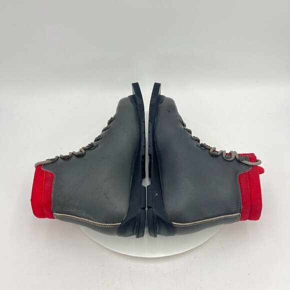 Asolo Tour Snowpine Women Size 9 Black Red Ski Lace Up Vibram Sole Asoflex Boot - Picture 9 of 16